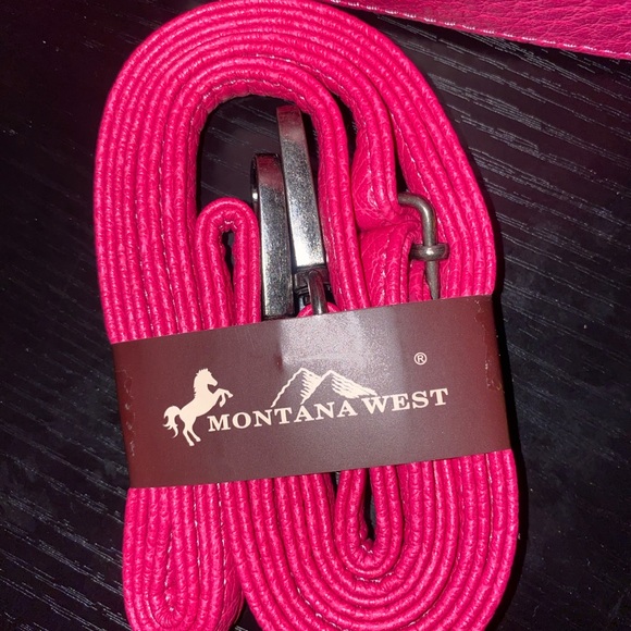 Lot of 2 Montana West Pink Wristlet Clutch & Purple Wallet - Picture 4 of 12